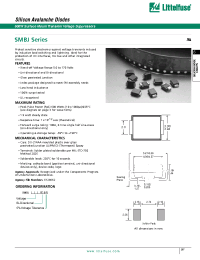 Datasheet SMBJ110A manufacturer Littelfuse