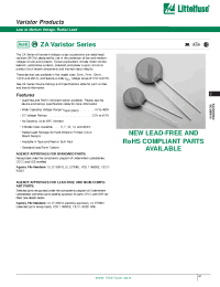 Datasheet V120ZA05 manufacturer Littelfuse