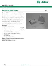 Datasheet V131DA40 manufacturer Littelfuse