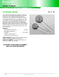 Datasheet V275LA4 manufacturer Littelfuse