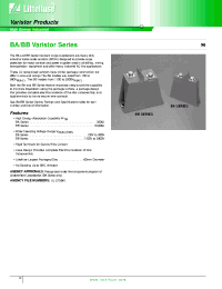 Datasheet V661BA60 manufacturer Littelfuse