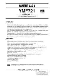 Datasheet YMF721 manufacturer LSI