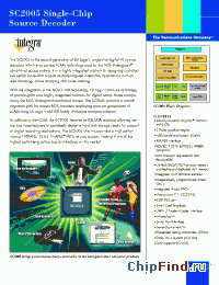 Datasheet SC2005 manufacturer LSI Logic