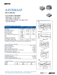 Datasheet A45 manufacturer M/A-COM