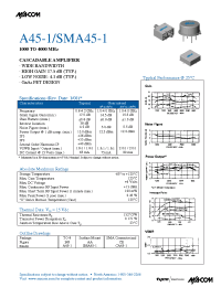 Datasheet A45-1 manufacturer M/A-COM