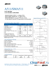Datasheet A511 manufacturer M/A-COM