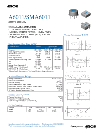 Datasheet A6011 manufacturer M/A-COM