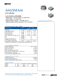 Datasheet A66 manufacturer M/A-COM
