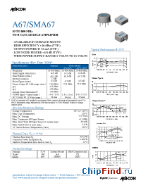 Datasheet A67 manufacturer M/A-COM