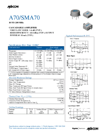 Datasheet A70 manufacturer M/A-COM