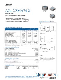 Datasheet A74-2 manufacturer M/A-COM