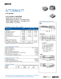 Datasheet A77 manufacturer M/A-COM