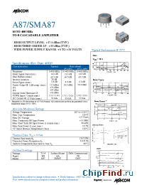 Datasheet A87 manufacturer M/A-COM