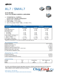 Datasheet AL7/SMAL7 manufacturer M/A-COM