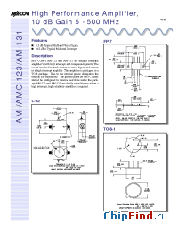 Datasheet AM-131 manufacturer M/A-COM