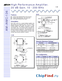 Datasheet AM-136 manufacturer M/A-COM