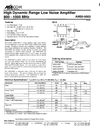 Datasheet AM50-0003 manufacturer M/A-COM