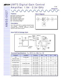Datasheet AM55-0027TR manufacturer M/A-COM