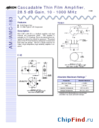 Datasheet AMC-183 manufacturer M/A-COM