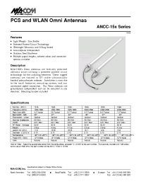 Datasheet ANCC-154A manufacturer M/A-COM