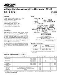 Datasheet AT-109 manufacturer M/A-COM