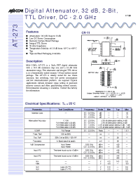 Datasheet AT-273 manufacturer M/A-COM
