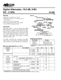 Datasheet AT-280PIN manufacturer M/A-COM