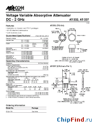 Datasheet AT-354 manufacturer M/A-COM