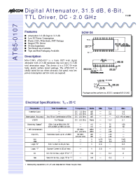 Datasheet AT65-0107 manufacturer M/A-COM