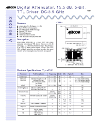Datasheet AT90-0283-TB manufacturer M/A-COM