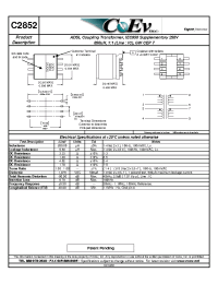 Datasheet C2852 manufacturer M/A-COM
