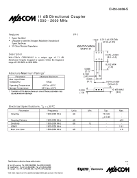 Datasheet CH20-0058-S manufacturer M/A-COM