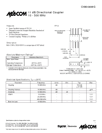 Datasheet CH35-0009-S manufacturer M/A-COM