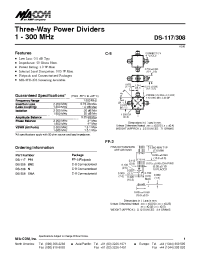 Datasheet DS-117308 manufacturer M/A-COM