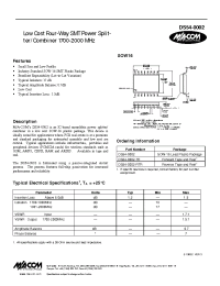 Datasheet DS54-0002-RTR manufacturer M/A-COM