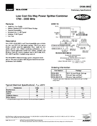 Datasheet DS56-0002 manufacturer M/A-COM