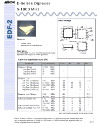 Datasheet EDF-2 manufacturer M/A-COM