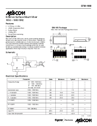 Datasheet EFM-1900 manufacturer M/A-COM
