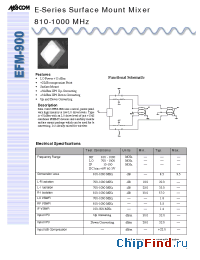 Datasheet EFM-900 manufacturer M/A-COM