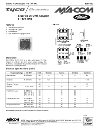 Datasheet ELDC-12LI manufacturer M/A-COM