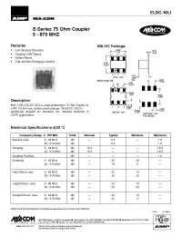 Datasheet ELDC-16LI manufacturer M/A-COM