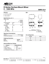 Datasheet EMRS-5LHTR manufacturer M/A-COM