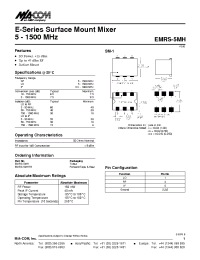 Datasheet EMRS-5MH manufacturer M/A-COM