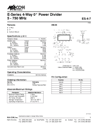 Datasheet ES-3-1X1 manufacturer M/A-COM