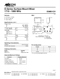 Datasheet ESMD-C21 manufacturer M/A-COM