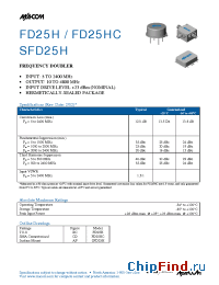 Datasheet FD25HC manufacturer M/A-COM
