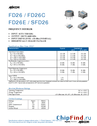 Datasheet FD26E manufacturer M/A-COM
