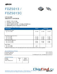Datasheet FDZ5013 manufacturer M/A-COM