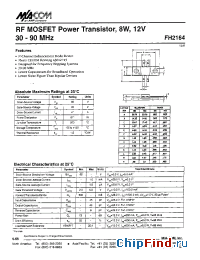 Datasheet FH2114 manufacturer M/A-COM