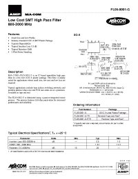 Datasheet FL05-0001-G manufacturer M/A-COM